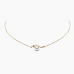 Yoko London - Trend Freshwater Pearl & Diamond Necklace in Rose Gold